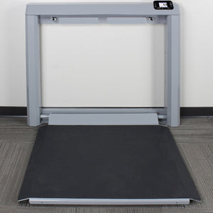 7550 Portable Digital Wheelchair Scale Wall-Mount Fold-Up - sold by Dansons Medical - manufactured by Detecto