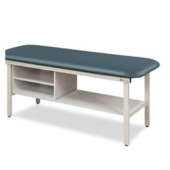 Clinton Industries Alpha Series Straight Line Treatment Table with Shelving - sold by Dansons Medical - manufactured by Clinton Industries (MM)