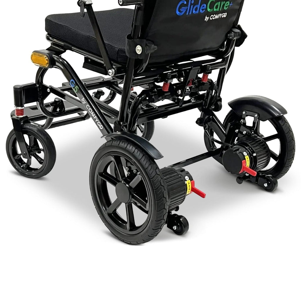 ComfyGo Glide Care G-5 PRO Lightweight Foldable Electric Wheelchair - sold by Dansons Medical - Powered Wheelchairs manufactured by ComfyGo Mobility