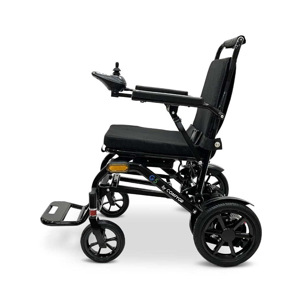 ComfyGo Glide Care G-5 PRO Lightweight Foldable Electric Wheelchair - sold by Dansons Medical - Powered Wheelchairs manufactured by ComfyGo Mobility