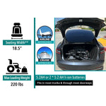 ComfyGo X-Lite Ultra Lightweight Foldable Electric Wheelchair - sold by Dansons Medical - Powered Wheelchairs manufactured by ComfyGo Mobility