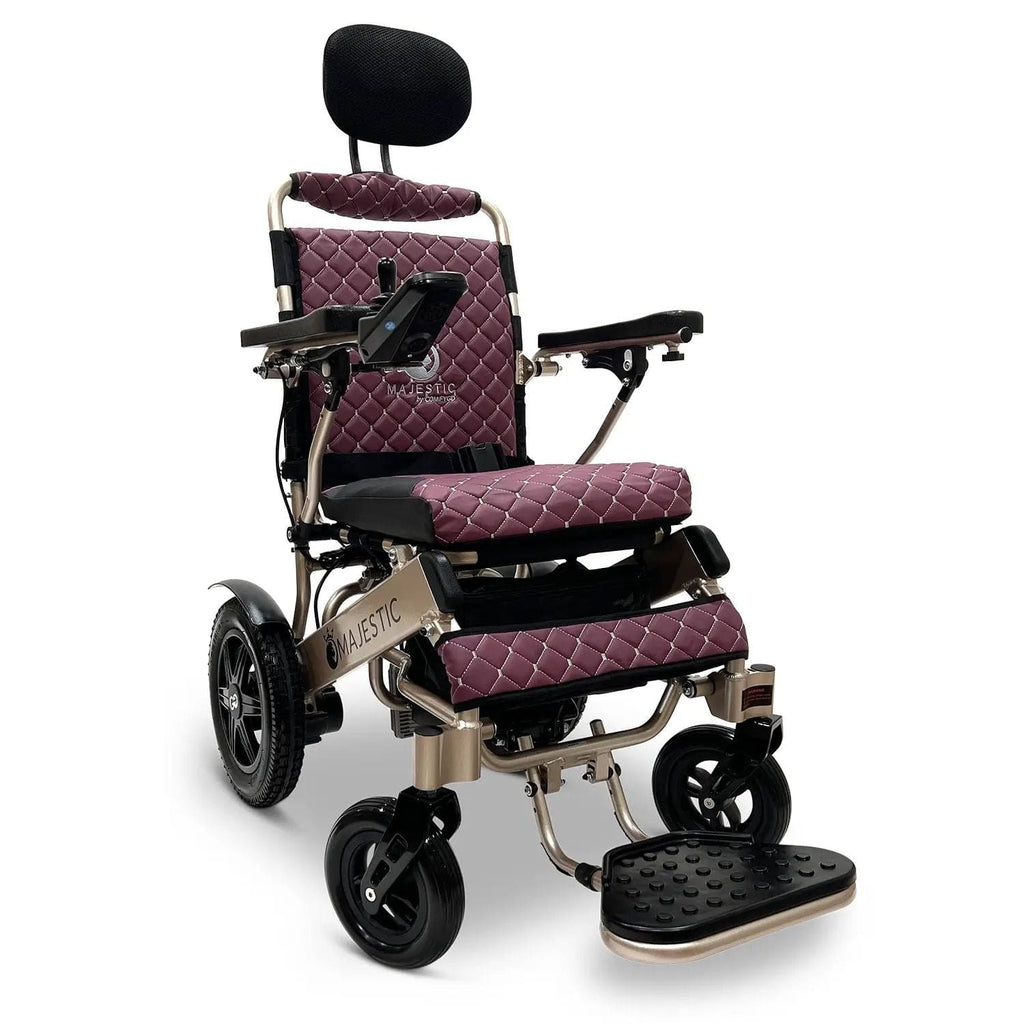 ComfyGo MAJESTIC IQ-9000 Auto Recline Remote Controlled Electric Wheelchair - sold by Dansons Medical - Powered Wheelchairs manufactured by ComfyGo Mobility