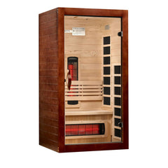 Golden Designs Dynamic Santorini 1-2 Person Near Zero EMF Full Spectrum FAR Infrared Sauna, a Saunas by Golden Designs (SCS) available at Dansons Medical