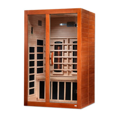 Golden Designs Dynamic Santiago 2-Person Full Spectrum Near Zero EMF FAR Infrared Sauna, a Saunas by Golden Designs (SCS) available at Dansons Medical