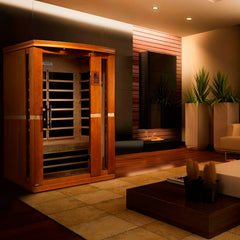 Golden Designs Dynamic Vittoria Elite 2-Person Ultra Low EMF FAR Infrared Sauna, a Saunas by Golden Designs (SCS) available at Dansons Medical