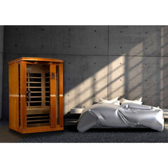 Golden Designs Dynamic Vittoria Elite 2-Person Ultra Low EMF FAR Infrared Sauna, a Saunas by Golden Designs (SCS) available at Dansons Medical