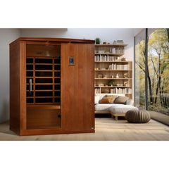 Golden Designs Dynamic Madrid Elite 3-Person Ultra Low EMF FAR Infrared Sauna, a Saunas by Golden Designs (SCS) available at Dansons Medical