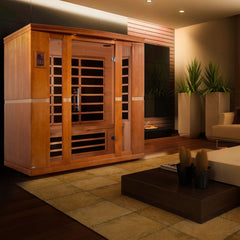 Golden Designs Dynamic Bergamo Elite 4-Person Ultra Low EMF FAR Infrared Sauna, a Saunas by Golden Designs (SCS) available at Dansons Medical