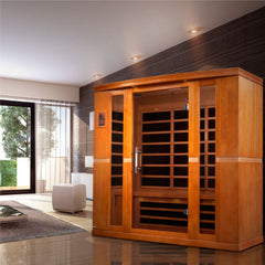 Golden Designs Dynamic Bergamo 4-Person Low EMF FAR Infrared Sauna, a Saunas by Golden Designs (SCS) available at Dansons Medical