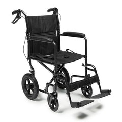 Graham Field Deluxe Aluminum 12" Rear Wheel Transport Wheelchair by Everest & Jennings - sold by Dansons Medical - Portable Wheelchairs manufactured by Graham Field