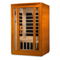 Golden Designs Dynamic San Marino 2-Person Low EMF FAR Infrared Sauna - sold by Dansons Medical - Saunas manufactured by Golden Designs (SCS)