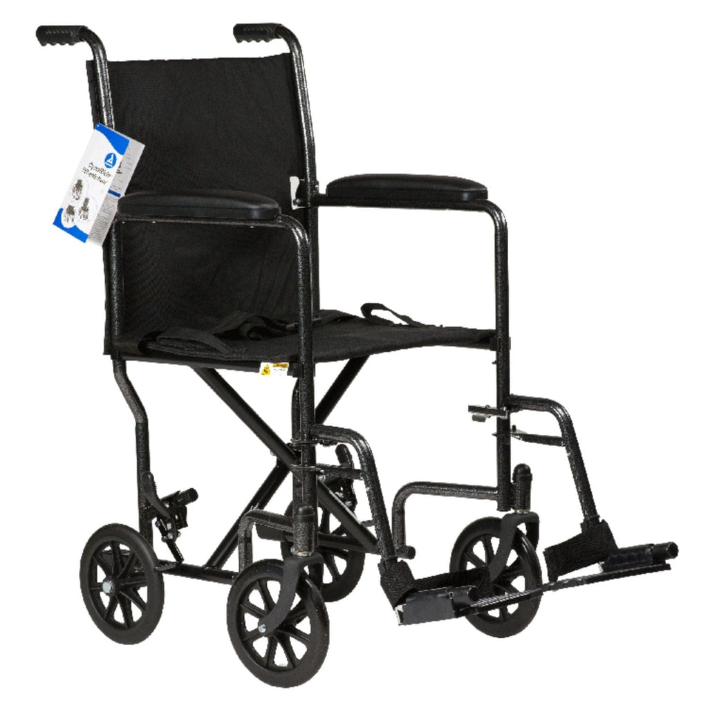 Dynarex DynaRide Steel Transport Wheelchair - sold by Dansons Medical - Portable Wheelchairs manufactured by Dynarex