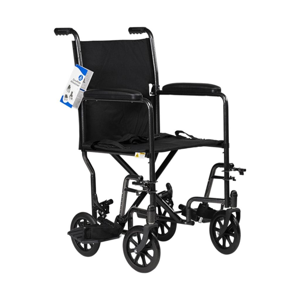 Dynarex DynaRide Steel Transport Wheelchair - sold by Dansons Medical - Portable Wheelchairs manufactured by Dynarex