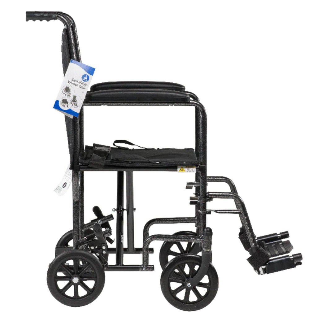 Dynarex DynaRide Steel Transport Wheelchair - sold by Dansons Medical - Portable Wheelchairs manufactured by Dynarex