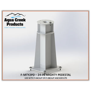 Aqua Creek Pedestal - Mighty Lifts - sold by Dansons Medical - Pool Lift Anchors manufactured by Aqua Creek