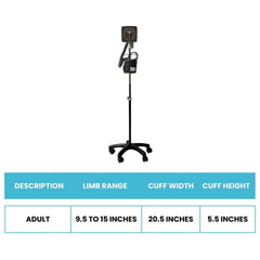 Graham Field Mobile Aneroid Latex Sphygmomanometer - sold by Dansons Medical - manufactured by Graham Field