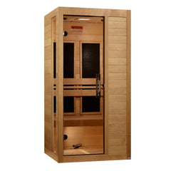 Golden Designs Dynamic Veneto 1-2 Person Low EMF FAR Infrared Sauna - sold by Dansons Medical - Saunas manufactured by Golden Designs (SCS)
