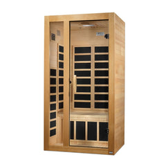 Golden Designs Dynamic Gracia 1-2 Person Low EMF FAR Infrared Sauna - sold by Dansons Medical - Saunas manufactured by Golden Designs (SCS)