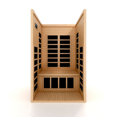 Golden Designs Dynamic Gracia 1-2 Person Low EMF FAR Infrared Sauna - sold by Dansons Medical - Saunas manufactured by Golden Designs (SCS)