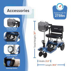 Journey SoLite Folding Power Scooter - sold by Dansons Medical - Scooters manufactured by Journey Health & Lifestyle