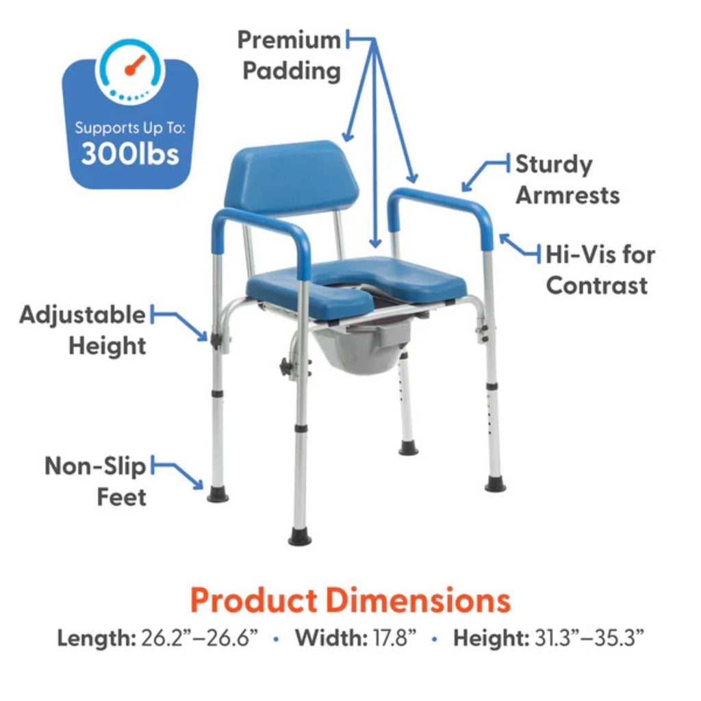 Journey SoftSecure 3 in 1 Commode Chair - sold by Dansons Medical - Shower Seats manufactured by Journey Health & Lifestyle