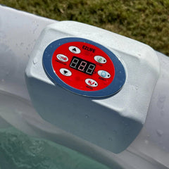 Lifesmart 6-Person Inflatable Square Hot Tub with LED Lights - sold by Dansons Medical - Hot and Cold Tubs manufactured by Lifesmart (SCS)