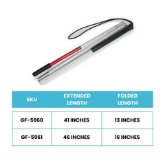 Lumex Folding Blind Canes - sold by Dansons Medical - manufactured by Graham Field