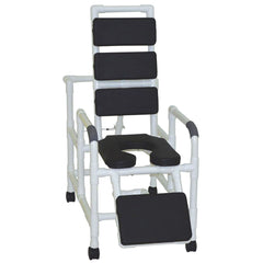 MJM International 100 Series Reclining Shower Chair with Total Padding
