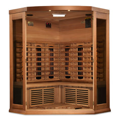 Golden Designs Maxxus 3-Person Corner Full Spectrum Near Zero EMF FAR Infrared Sauna, a Saunas by Golden Designs (SCS) available at Dansons Medical