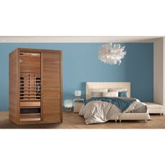 Golden Designs Maxxus S-Line 2-Person Full Spectrum Near Zero EMF FAR Infrared Sauna, a Saunas by Golden Designs (SCS) available at Dansons Medical