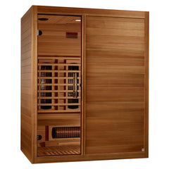 Golden Designs Maxxus S-Line 3-Person Full Spectrum Near Zero EMF FAR Infrared Sauna, a Saunas by Golden Designs (SCS) available at Dansons Medical