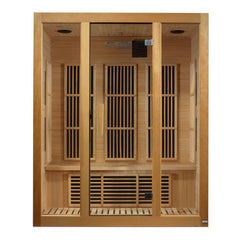 Golden Designs Maxxus Bellevue 3-Person Low EMF FAR Infrared Sauna - sold by Dansons Medical - Saunas manufactured by Golden Designs (SCS)