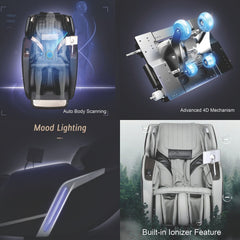 Lifesmart R8658L Nova 4D Faux Leather Zero Gravity Massage Chair - sold by Dansons Medical - Massage Chairs manufactured by Lifesmart (SCS)