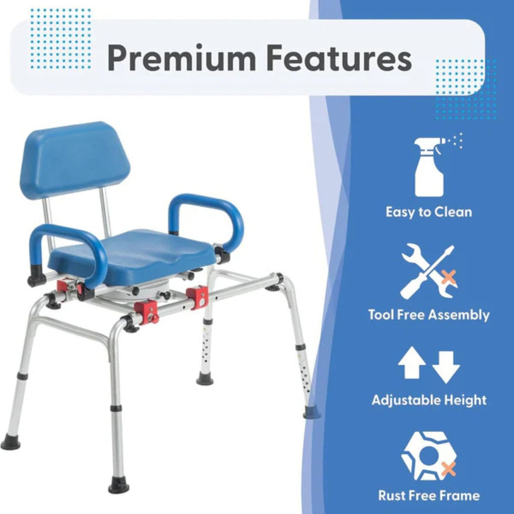 Journey SoftSecure Rotating Transfer Bench - sold by Dansons Medical - Shower Seats manufactured by Journey Health & Lifestyle