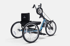 Top End Lil' Excelerator youth handcycle, angled view