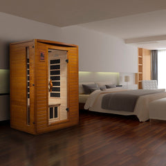 Golden Designs Dynamic Versailles 2-Person Low EMF FAR Infrared Sauna - sold by Dansons Medical - Saunas manufactured by Golden Designs (SCS)