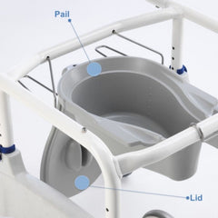Invacare Replacement Toilet Pan with Lid - Ocean Ergo Series - sold by Dansons Medical - Bath Parts & Accessories manufactured by Invacare