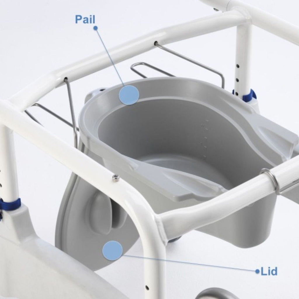Invacare Replacement Toilet Pan with Lid - Ocean Ergo Series - sold by Dansons Medical - Bath Parts & Accessories manufactured by Invacare