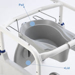 Invacare Replacement Toilet Pan with Lid - Ocean Ergo Series - sold by Dansons Medical - Bath Parts & Accessories manufactured by Invacare
