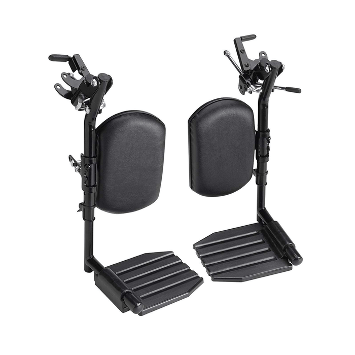 Invacare Wheelchair Elevating Legrests, Padded Calf Pads with Aluminum Footplates- Sold as Pair