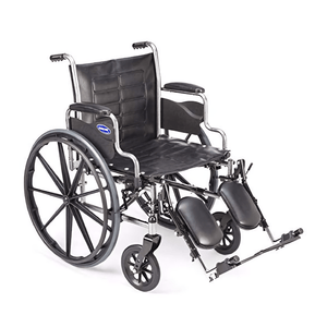 Invacare Wheelchair Elevating Legrests, Aluminum Footplates, Padded Calf Pads - Sold as Pair (T94HAP) - sold by Dansons Medical - Wheelchair Footrests manufactured by Invacare