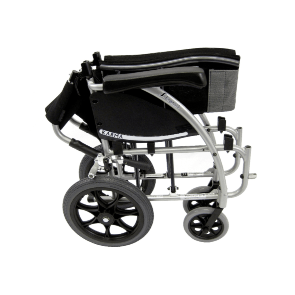S-Ergo 115 Ergonomic Transport Wheelchair with Swing Away Footrest - sold by Dansons Medical - Ergonomic Wheelchairs manufactured by Karman Healthcare
