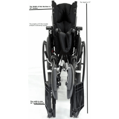 Karman KM 5000 Lightweight Reclining Wheelchair with Removable Desk Armrest - sold by Dansons Medical - Reclining Wheelchairs manufactured by Karman Healthcare