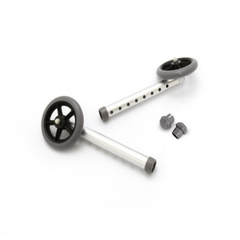 Invacare 5" Single Fixed-Wheel Attachments with Glide Tips - sold by Dansons Medical - Wheelchair Accessories manufactured by Invacare