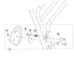 Invacare Hardware Kit for 6632 Assist Bed Rails