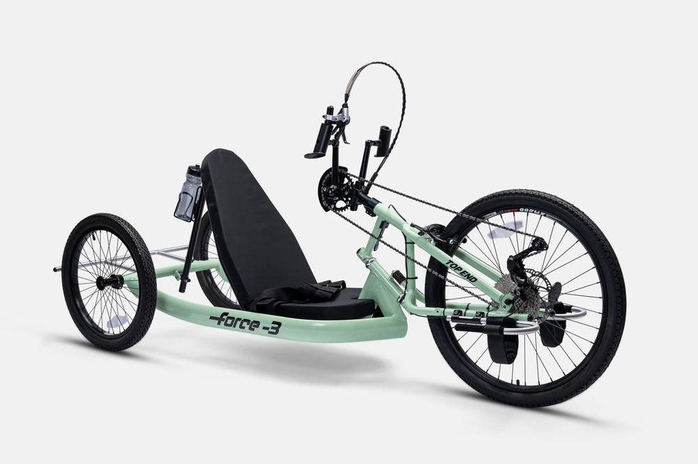 Top End Force 3 handcycle, front view
