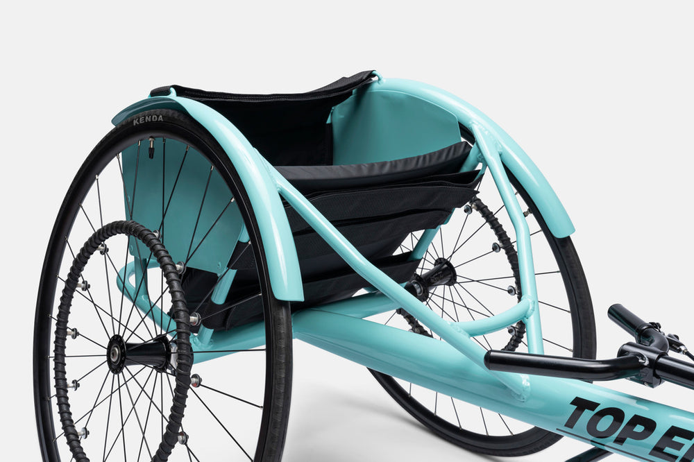 Top End Eliminator OSR racing wheelchair with Open V Cage frame