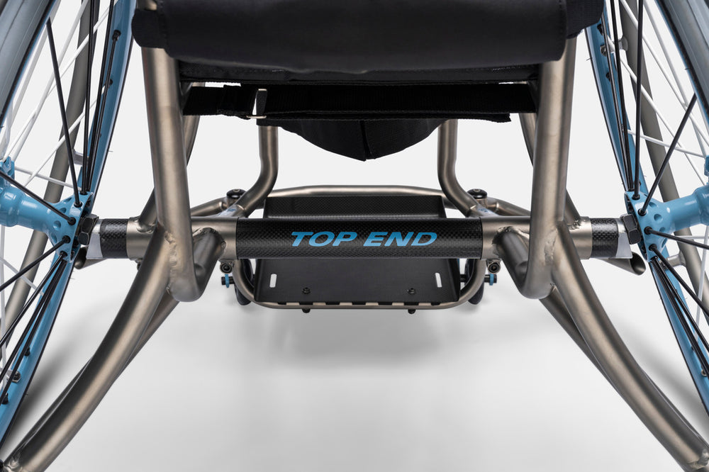 Top End GOAT basketball wheelchair, angled view