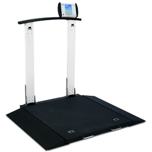 6560 Portable Digital Wheelchair Scale with Handrail - sold by Dansons Medical - manufactured by Detecto