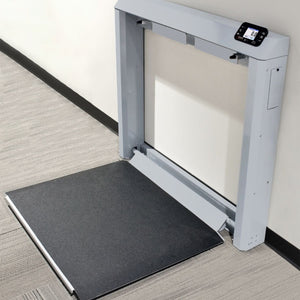 7550 Portable Digital Wheelchair Scale Wall-Mount Fold-Up - sold by Dansons Medical - manufactured by Detecto
